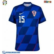 Fotballdrakt Herre Kroatia Mario Pasalic #15 Bortedrakt EM 2024 Kortermet